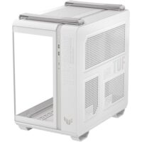 ASUS TUF Gaming GT502 Horizon ATX Mid-Tower Gaming Case, Boundless Panoramic Design, Dual-Chamber, Independent CPU and GPU Cooling Zones, Tool-Free Side Panels, 10Gbps Type-C Front Panel – White - Image 5