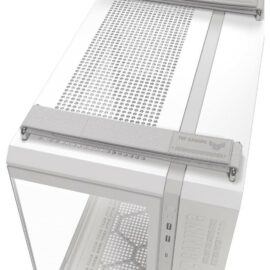 ASUS TUF Gaming GT502 Horizon ATX Mid-Tower Gaming Case, Boundless Panoramic Design, Dual-Chamber, Independent CPU and GPU Cooling Zones, Tool-Free Side Panels, 10Gbps Type-C Front Panel – White - Image 8