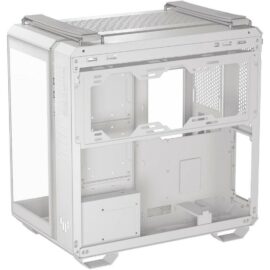 ASUS TUF Gaming GT502 Horizon ATX Mid-Tower Gaming Case, Boundless Panoramic Design, Dual-Chamber, Independent CPU and GPU Cooling Zones, Tool-Free Side Panels, 10Gbps Type-C Front Panel – White - Image 9