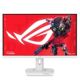 Asus ROG Strix XG27UCG-W Dual mode Gaming Monitor – 27-inch 3840x2160, dual mode (4K 160Hz or FHD 320Hz), 1ms (GTG), Fast IPS, Extreme Low Motion Blur Sync, USB Type-C, G-Sync compatible (processing), DisplayWidget Center, tripod socket, HDR, Aura Sync