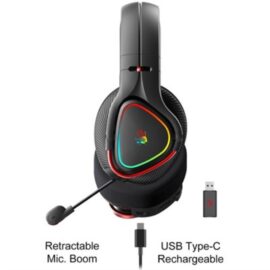 Bloody MR710 RGB Wireless Gaming Bluetooth Headset Black - Image 2
