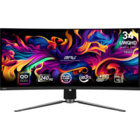 MSI MPG 341CQPX QD-OLED 34" 1440p HDR 240Hz Curved Ultrawide Gaming Monitor - Image 2