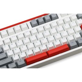 SKYLOONG GK87 Pro TKL Wireless USB-C Hot Swap Mechanical Keyboard w/Hot Swap Display Screen and Knobs, Bluetooth/2.4GHz/USB-C, Split Space Bar Compatible - Red/Gray/White - Image 5