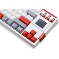 SKYLOONG GK87 Pro TKL Wireless USB-C Hot Swap Mechanical Keyboard w/Hot Swap Display Screen and Knobs, Bluetooth/2.4GHz/USB-C, Split Space Bar Compatible - Red/Gray/White - Image 6