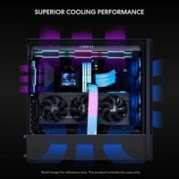 LIAN LI LANCOOL 207 Compact ATX RGB Gaming Case Black - Image 3