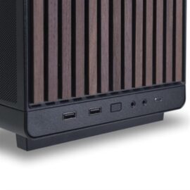 Lian Li A3-MATX Wooden Panel Mini-Tower Case - Black - Image 4