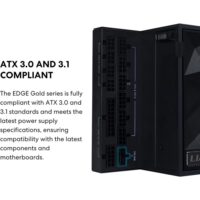Lian Li Edge Gold 750W Fully Modular 80+ Gold Power Supply – Black - Image 2