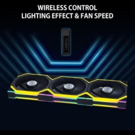 Lian Li Uni Fan SL Wireless 120 - Triple Pack - Reverse Blade - ARGB Fan, Black - Image 2