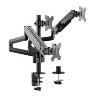 MXG BMA-36 Triple Montior Pole Mounted Premium Aluminum Spring-Assisted Monitor Arm - Image 2