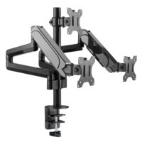 MXG BMA-36 Triple Montior Pole Mounted Premium Aluminum Spring-Assisted Monitor Arm - Image 3