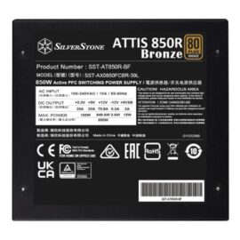 SilverStone SST-AT850R-BF ATTIS 850R 80 PLUS Bronze 850W ATX 3.1 Power Supply - Image 3