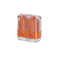 WiWU T21 Crystal Transparent Wireless Bluetooth Earbuds - Orange