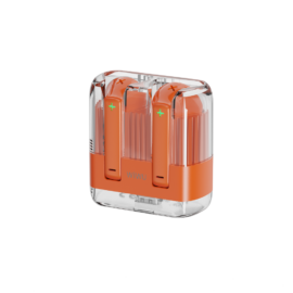 WiWU T21 Crystal Transparent Wireless Bluetooth Earbuds - Orange