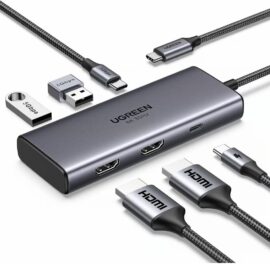 UGREEN 15852 Revodok 206 Docking Station 6 in 1 USB C Hub