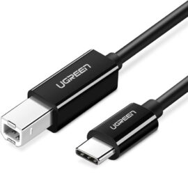 UGREEN 50446 USBC to USB2.0 B 2m Printer Cable-BK