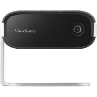 ViewSonic M1X Portable LED Projector with Smart Stand, Harman Kardon Speakers, Built-In Battery, H/V Keystone, 4 Corner Adjustment, Bluetooth, Wi-Fi, USB-C, Powered USB A