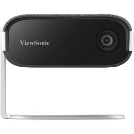 ViewSonic M1X Portable LED Projector with Smart Stand, Harman Kardon Speakers, Built-In Battery, H/V Keystone, 4 Corner Adjustment, Bluetooth, Wi-Fi, USB-C, Powered USB A