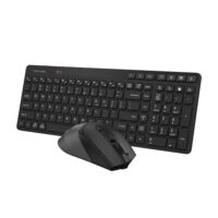 A4Tech FB2800C Air2 Bluetooth & 2.4G Desktop Set Black, Dual Mode Wireless, Quiet Key Keyboard - Image 3