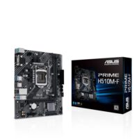 Asus PRIME H510M-F Intel H510 (LGA 1200) micro ATX motherboard with PCIe 4.0, D-Sub, USB 3.2 Gen 1 Type-A, SATA 6 Gbps, Realtek 1 Gb Ethernet