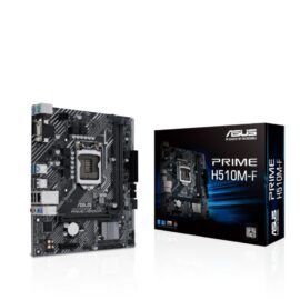 Asus PRIME H510M-F Intel H510 (LGA 1200) micro ATX motherboard with PCIe 4.0, D-Sub, USB 3.2 Gen 1 Type-A, SATA 6 Gbps, Realtek 1 Gb Ethernet