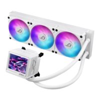ASUS ROG RUYJIN III 360 ARGB Extreme AIO CPU Liquid Cooler, AMD Ryzen 9000 & Intel Core Ultra Ready, Asetek Gen8 V2 Pump, High Airflow & Static Pressure Magnetic Fans White - Image 3