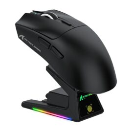 ATTACK SHARK X1 Tri-mode Gaming Mouse with Touchpad RGB Charging Dock PAW3395PRO Sensor Black