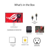 Asus ROG Strix XG259QNS eSports Gaming Monitor 25 inch (24.5 inch viewable) FHD (1920 x 1080), 380 Hz (OC), Fast IPS, 1 ms GTG (0.3 ms minimum), HDR, DisplayWidget Center (White) - Image 10