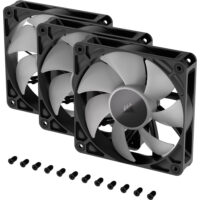 Corsair RS120 ARGB 120mm PWM Fan (Black, 3-Pack) - Image 6