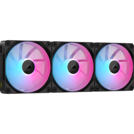 Corsair iCUE LINK LX120 RGB Triple 120mm PWM Fan Starter Kit (Black)
