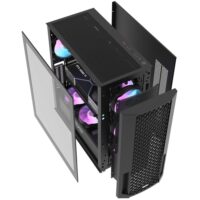 DarkFlash DF2100 Mesh ATX PC Gaming Case - Black - Image 3