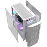 DarkFlash DF2100 Mesh ATX PC Gaming Case - White - Image 2