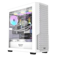DarkFlash DF2100 Mesh ATX PC Gaming Case - White - Image 4