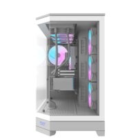 DarkFlash DQX90 LUXURY Gaming Desktop PC Mid Tower Gaming Case - White - Image 7