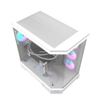DarkFlash DQX90 LUXURY Gaming Desktop PC Mid Tower Gaming Case - White - Image 5