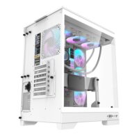 DarkFlash DQX90 LUXURY Gaming Desktop PC Mid Tower Gaming Case - White - Image 4
