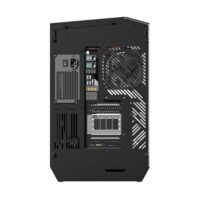 DarkFlash DY470 Tempered Glass ATX PC Case, Three-sided Glass Panel View, 2x USB 3.0, 1x Gen 2 Type-C, Horizontal and Vertical PCIE Slots, Dual 360mm Radiators Support, Back-connect Motherboard Compatible – Black - Image 6