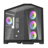 DarkFlash FT418 Pro ATX Gaming Case - Black