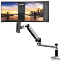 LG 34CB88-P 34" 21:9 IPS 5ms Curved UltraWide QHD IPS Monitor (Used) ErgoTron LX Desk Mount LCD Arm (Used)