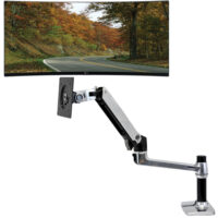 LG 34UC87M-B 34" 21:9 IPS 5ms Curved UltraWide Monitor (Used) ErgoTron LX Desk Mount LCD Arm (Used)