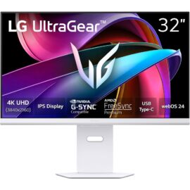 LG UltraGear 32G810SA-W 31.5" 4K HDR 144Hz Smart Gaming Monitor