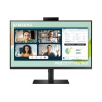 Samsung  S40VA Series 24-Inch Computer Monitor, HDMI Monitor, 75Hz Monitor, IPS Monitor, Built-in Webcam, Built-in Speaker & Mic, FreeSync Premium (LS24A400VENXZA) (Used)