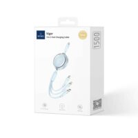 WiWU WI-C023 Vigor 3 in 1 Fast Charging Cable Blue - Image 2