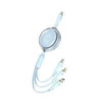 WiWU WI-C023 Vigor 3 in 1 Fast Charging Cable Blue