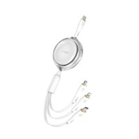 WiWU WI-C023 Vigor 3 in 1 Fast Charging Cable White