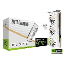 ZOTAC SOLID OC GeForce RTX 5070 Ti 16GB 256-Bit GDDR7 PCI Express 5.0 Graphics - White