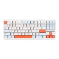 AULA F87 Pro Gasket Mechanical Keyboard White Blue Reaper Switches