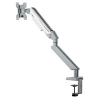 Anda Seat Stealth II Ergonomic Single Monitor Arm Silver White AD-W-A6D-1S-FW - Image 4