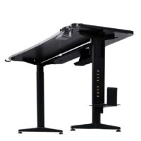 Anda Seat Terminator Electric Adjustable Carbon Fiber Texture RGB Gaming Desk Black - Image 2