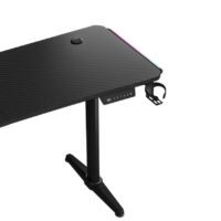 Anda Seat Terminator Electric Adjustable Carbon Fiber Texture RGB Gaming Desk Black - Image 4