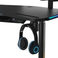 Anda Seat Shadow Warrior Electric Adjustable Carbon Fiber Texture RGB Gaming Desk Black - Image 4